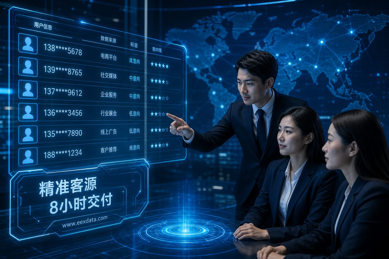 拒绝盲打浪费！EExData一手运营商大数据，8小时极速交付精准电销客源